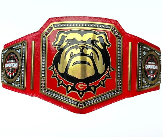 Bulldog Georgia wrestling championship belt