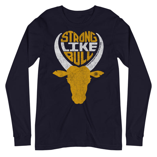 Strong Like Bull Vintage Graphic Long Sleeve Tee | Retro Movie T-Shirt | Solid Threads