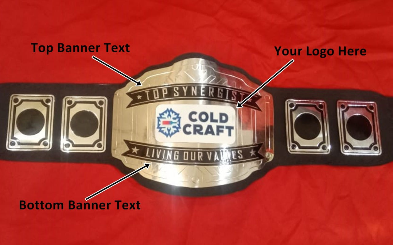 Custom Name and Cold Wine Bottle Logo Wrestling Championship Belt - Customize Wrestling Belts