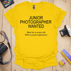T-Shirt for Junior Photographers With Camera Style