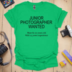 T-Shirt for Junior Photographers With Camera Style