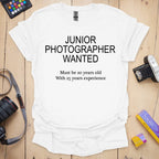 T-Shirt for Junior Photographers With Camera Style