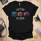 T-Shirt With Colorful Photography-Inspired Design