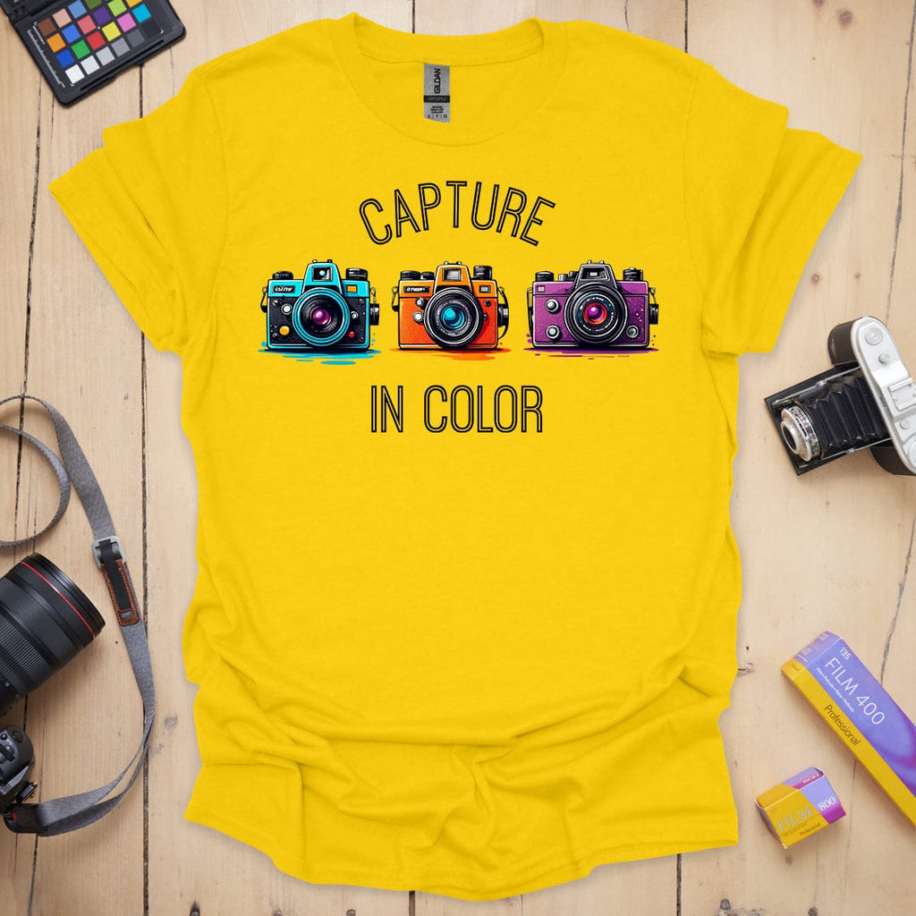 T-Shirt With Colorful Photography-Inspired Design