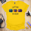 T-Shirt With Colorful Photography-Inspired Design