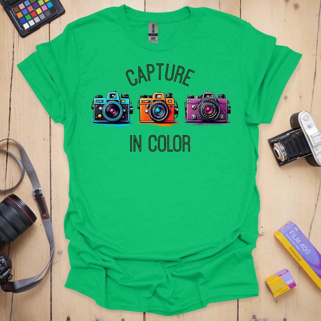 T-Shirt With Colorful Photography-Inspired Design