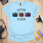 T-Shirt With Colorful Photography-Inspired Design