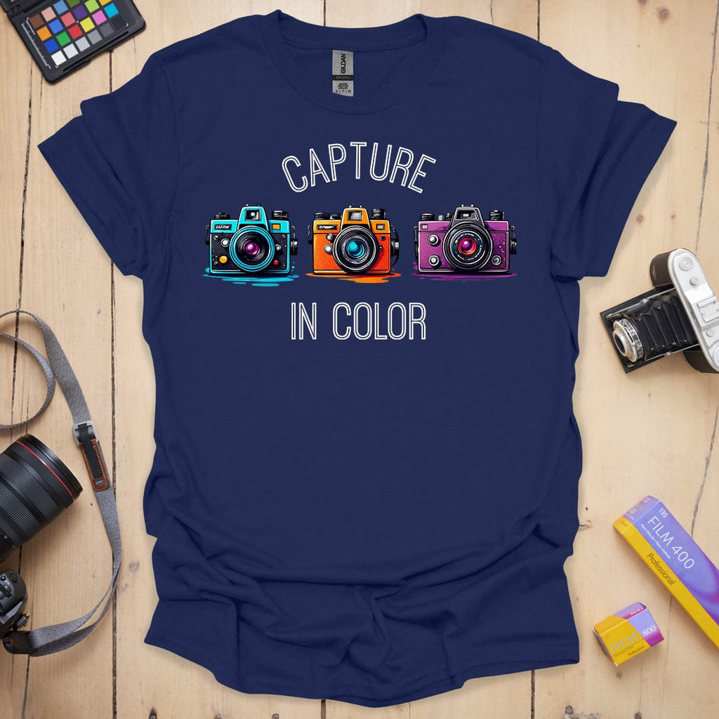 T-Shirt With Colorful Photography-Inspired Design