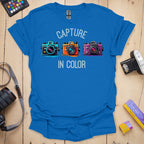 T-Shirt With Colorful Photography-Inspired Design