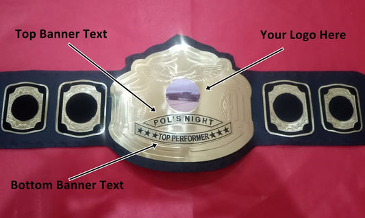 Custom Name and Military Truck Logo Wrestling Championship Belt - Customize Wrestling Belts
