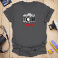 T-Shirt With 1976 Canon AE-1 Vintage Camera Graphic