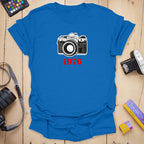 T-Shirt With 1976 Canon AE-1 Vintage Camera Graphic