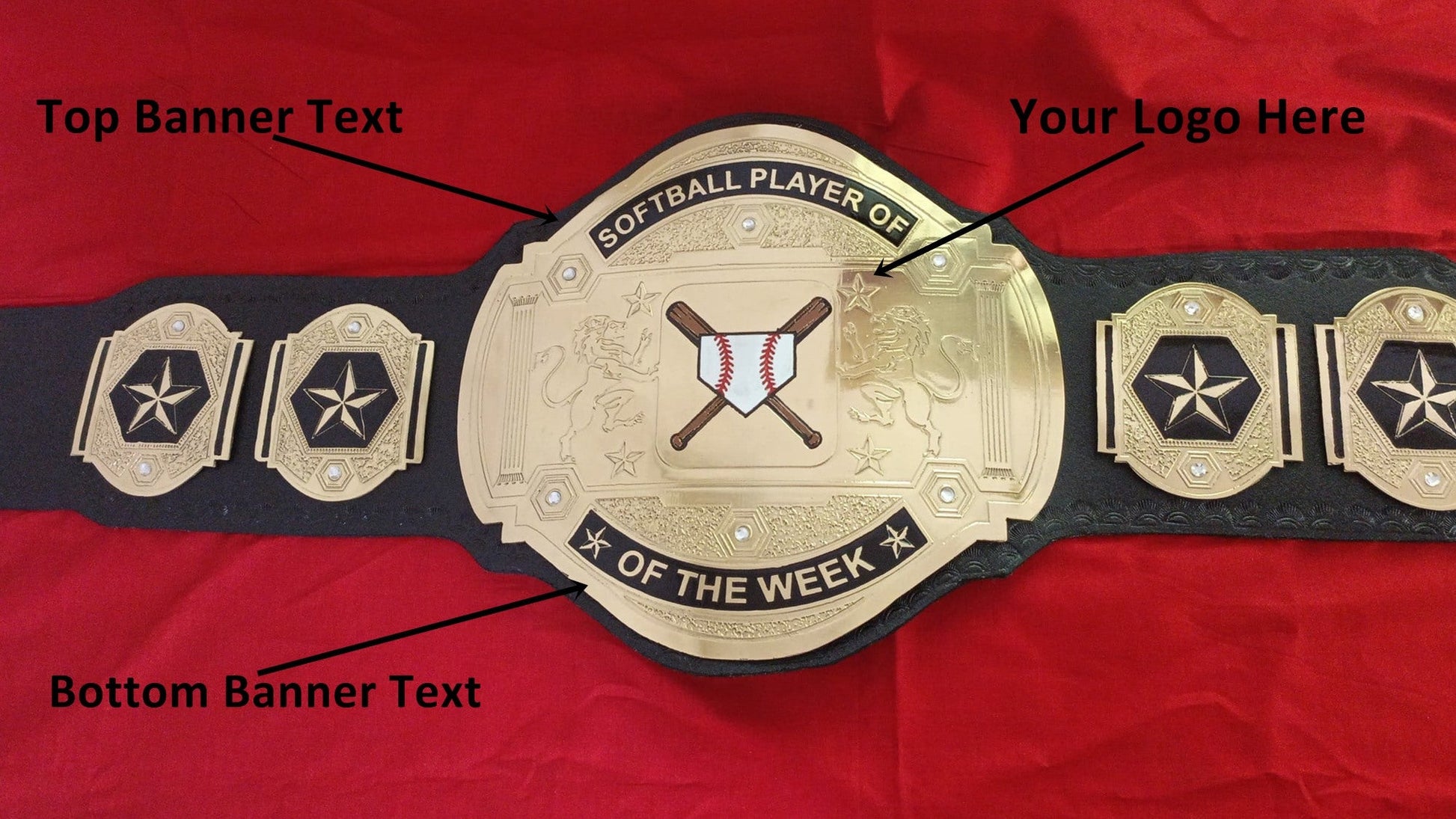 Custom Baseball Championship Belt - Customize Wrestling Belts Wrestling Customize BeltCustomize Wrestling BeltsBlack2mm BrassCustom Name and Baseball Bat Logo Wrestling Championship Belt - Customize Wrestling BeltsWrestling Customize BeltCustomize Wrestling Belts