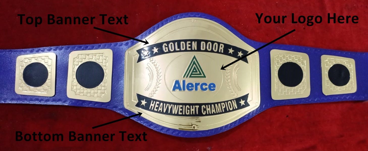 Custom Name and Green Triangle Logo Wrestling Championship Belt - Customize Wrestling Belts Wrestling Customize Beltposhleathers - 14b7Black2mm BrassDesign 5Custom Name and Green Triangle Logo Wrestling Championship Belt - Customize Wrestling BeltsWrestling Customize Beltposhleathers - 14b7