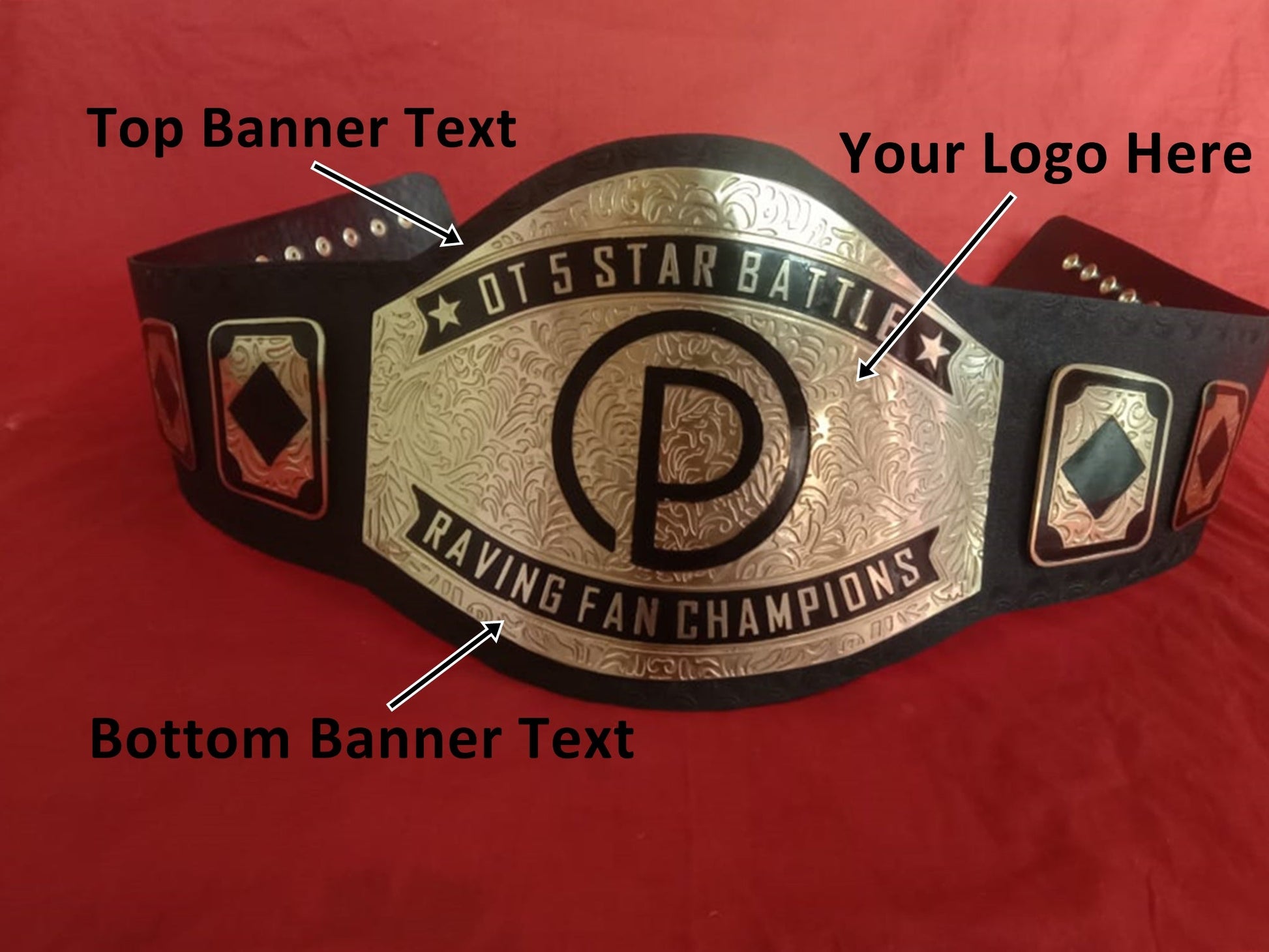 Custom Name and P Logo Wrestling Championship Belt - Customize Wrestling Belts Wrestling Customize Beltposhleathers - 14b7Black2mm BrassCustom Name and P Logo Wrestling Championship Belt - Customize Wrestling BeltsWrestling Customize Beltposhleathers - 14b7