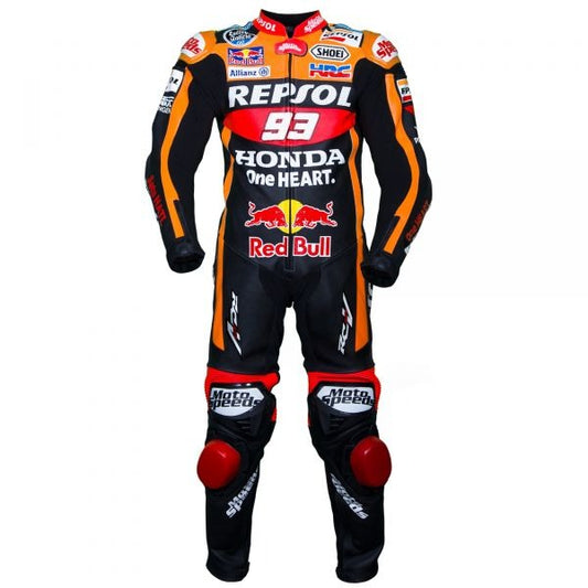 Black Leather Suit Marc Marquez GP 2017