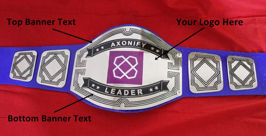 Custom AXonify Logo Wrestling Championship Belt - Customize Wrestling Belts Wrestling Customize Beltposhleathers - 14b7Black2mm BrassCustom AXonify Logo Wrestling Championship Belt - Customize Wrestling BeltsWrestling Customize Beltposhleathers - 14b7