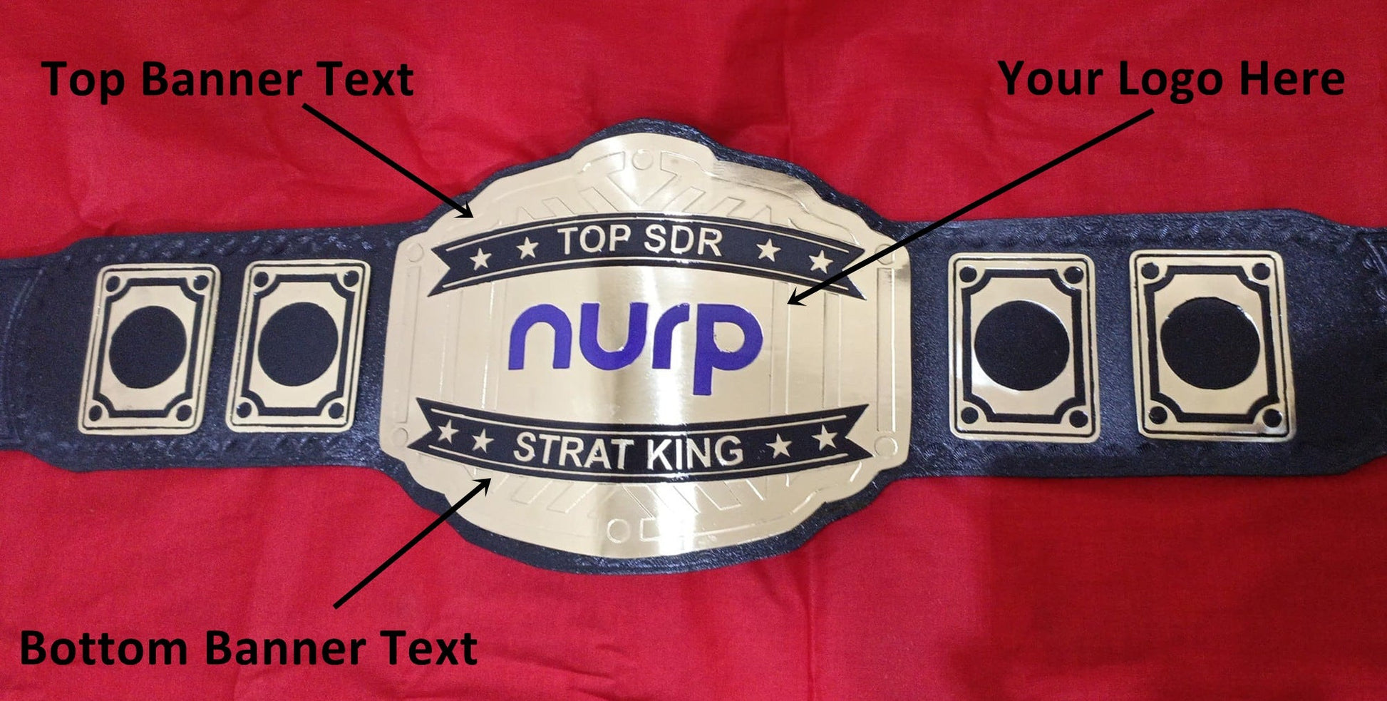 Custom Name and NURP Logo Wrestling Championship Belt - Customize Wrestling Belts Wrestling Customize Beltposhleathers - 14b7Black2mm BrassCustom Name and NURP Logo Wrestling Championship Belt - Customize Wrestling BeltsWrestling Customize Beltposhleathers - 14b7