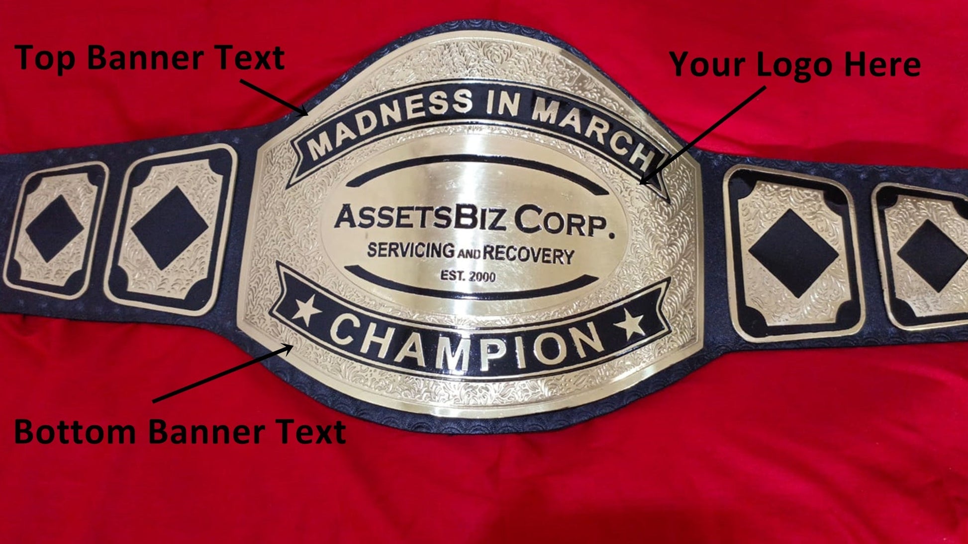 Custom Name and AssetBiz Corp Logo For Your Firm Wrestling Championship Belt - Customize Wrestling Belts Wrestling Customize BeltCustomize Wrestling BeltsBlack2mm BrassCustom Name and AssetBiz Corp Logo For Your Firm Wrestling Championship Belt - Customize Wrestling BeltsWrestling Customize BeltCustomize Wrestling Belts