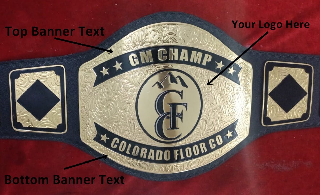 Custom CFC Logo Wrestling Championship Belt - Customize Wrestling Belts Wrestling Customize Beltposhleathers - 14b7Black2mm BrassCustom Name and CFC Home Logo Wrestling Championship Belt - Customize Wrestling BeltsWrestling Customize Beltposhleathers - 14b7