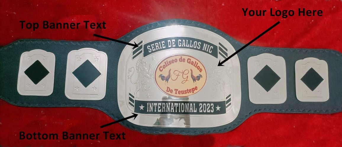 Custom Cock Logo Wrestling Championship Belt - Customize Wrestling Belts Wrestling Customize Beltposhleathers - 14b7Black2mm BrassDesign 5Custom Name and Cock Logo Wrestling Championship Belt - Customize Wrestling BeltsWrestling Customize Beltposhleathers - 14b7