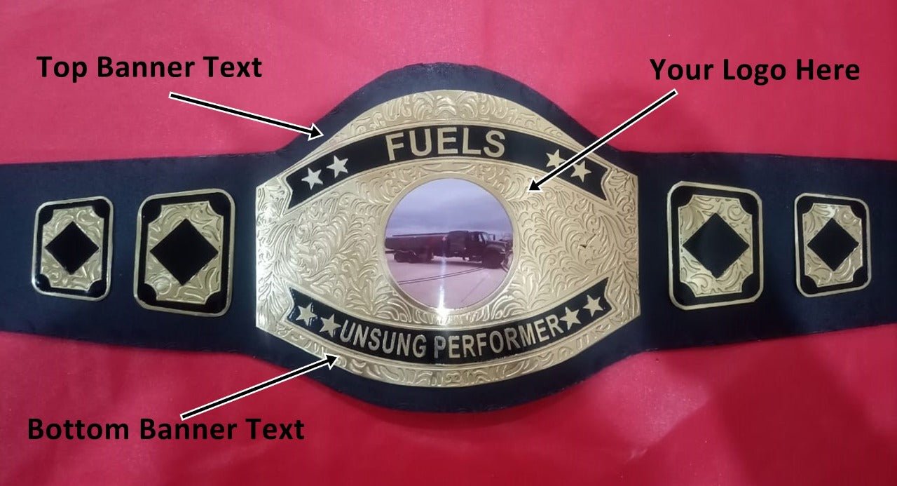 Custom Fuel Truck Wrestling Championship Belt - Customize Wrestling Belts Wrestling Customize Beltposhleathers - 14b7Black2mm BrassCustom Name and Military Fuel Truck Logo Wrestling Championship Belt - Customize Wrestling BeltsWrestling Customize Beltposhleathers - 14b7