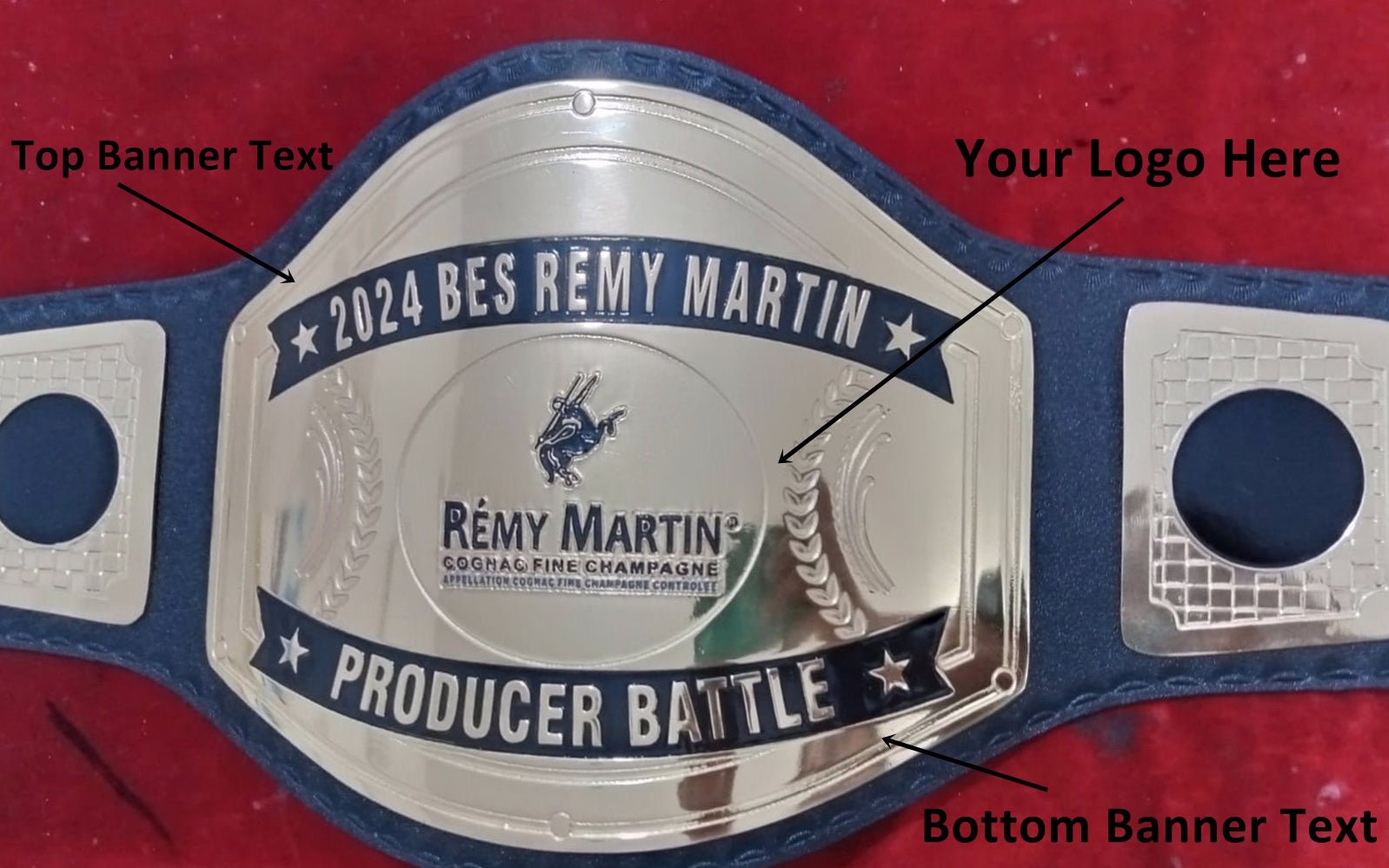 Custom Name and Remy Martin Logo Wrestling Championship Belt - Customize Wrestling Belts Wrestling Customize Beltposhleathers - 14b7Black2mm BrassCustom Name and Remy Martin Logo Wrestling Championship Belt - Customize Wrestling BeltsWrestling Customize Beltposhleathers - 14b7