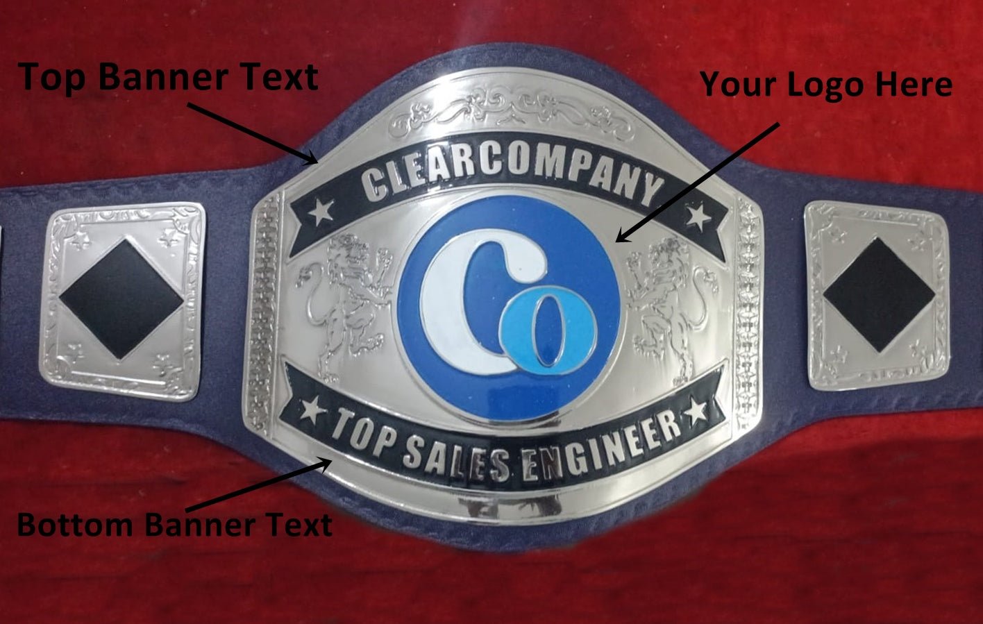 Custom Top Sales Engineer Wrestling Championship Belt - Customize Wrestling Belts Wrestling Customize Beltposhleathers - 14b7Black2mm BrassCustom Name and CO Logo Wrestling Championship Belt - Customize Wrestling BeltsWrestling Customize Beltposhleathers - 14b7