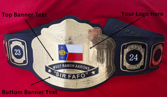 Custom Name and Flag Wrestling Championship Belt - Customize Wrestling Belts Wrestling Customize Beltposhleathers - 14b7Black2mm BrassCustom Name and Flag Logo Wrestling Championship Belt - Customize Wrestling BeltsWrestling Customize Beltposhleathers - 14b7