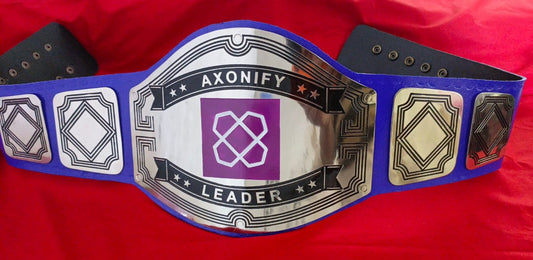 Custom AXonify Logo Wrestling Championship Belt