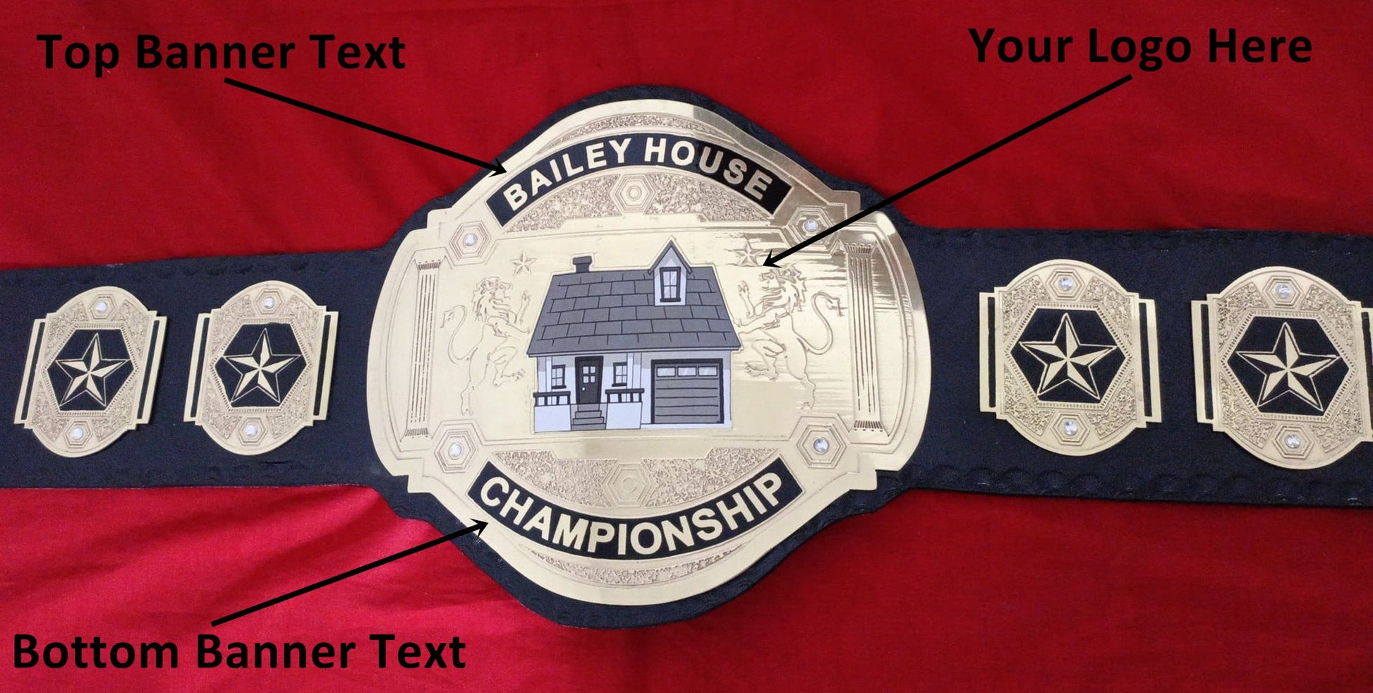 Custom Name and House Logo Wrestling Championship Belt - Customize Wrestling Belts Wrestling Customize Beltposhleathers - 14b7Black2mm BrassCustom Name and House Logo Wrestling Championship Belt - Customize Wrestling BeltsWrestling Customize Beltposhleathers - 14b7