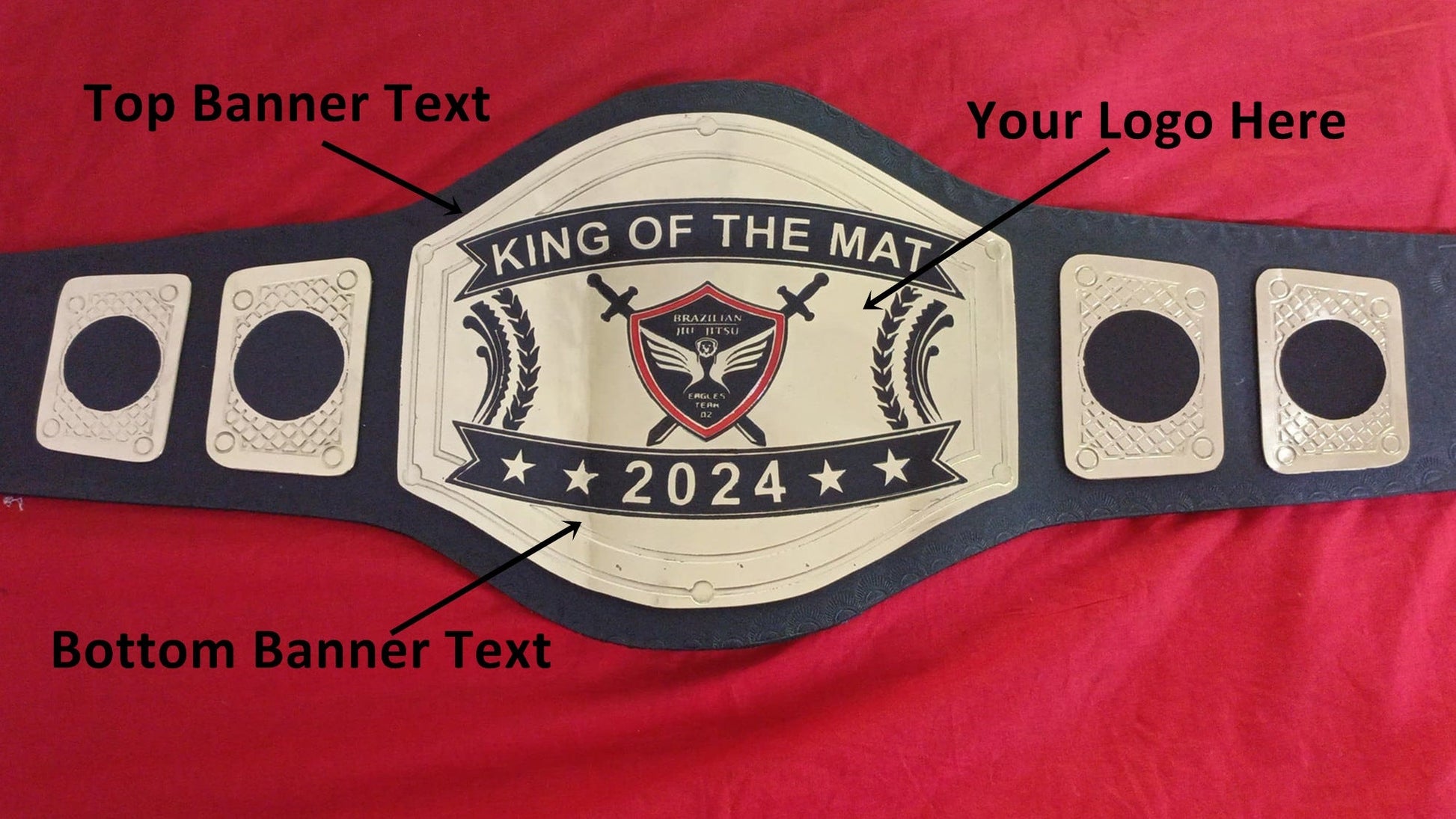 Custom Name and Sword And Eagle Logo Wrestling Championship Belt - Customize Wrestling Belts Wrestling Customize Beltposhleathers - 14b7Black2mm BrassCustom Name and Sord And Eagle Logo Wrestling Championship Belt - Customize Wrestling BeltsWrestling Customize Beltposhleathers - 14b7