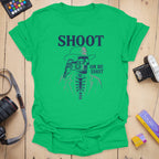 T-Shirt With Noir Skeleton Photographer Graphic