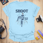 T-Shirt With Noir Skeleton Photographer Graphic