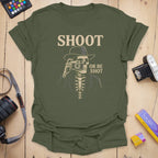 T-Shirt With Noir Skeleton Photographer Graphic
