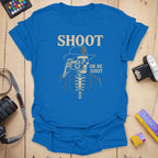 T-Shirt With Noir Skeleton Photographer Graphic