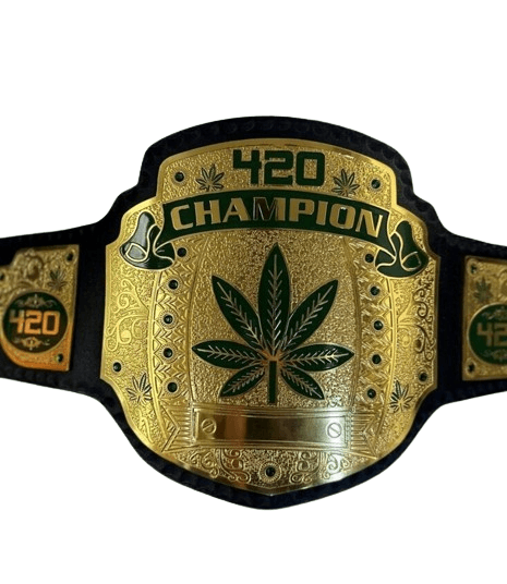 420 Weed World Wrestling Championship Title Belt