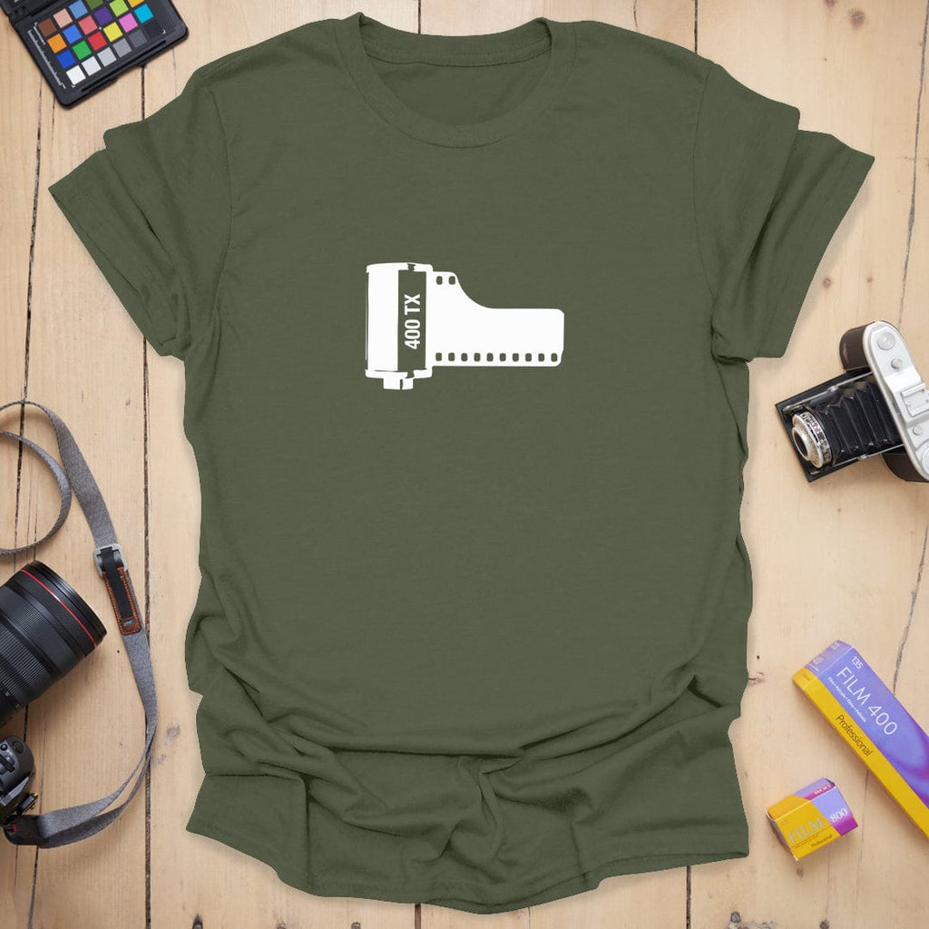 T-Shirt With 400TX Film Graphic for Analog Photography Fans