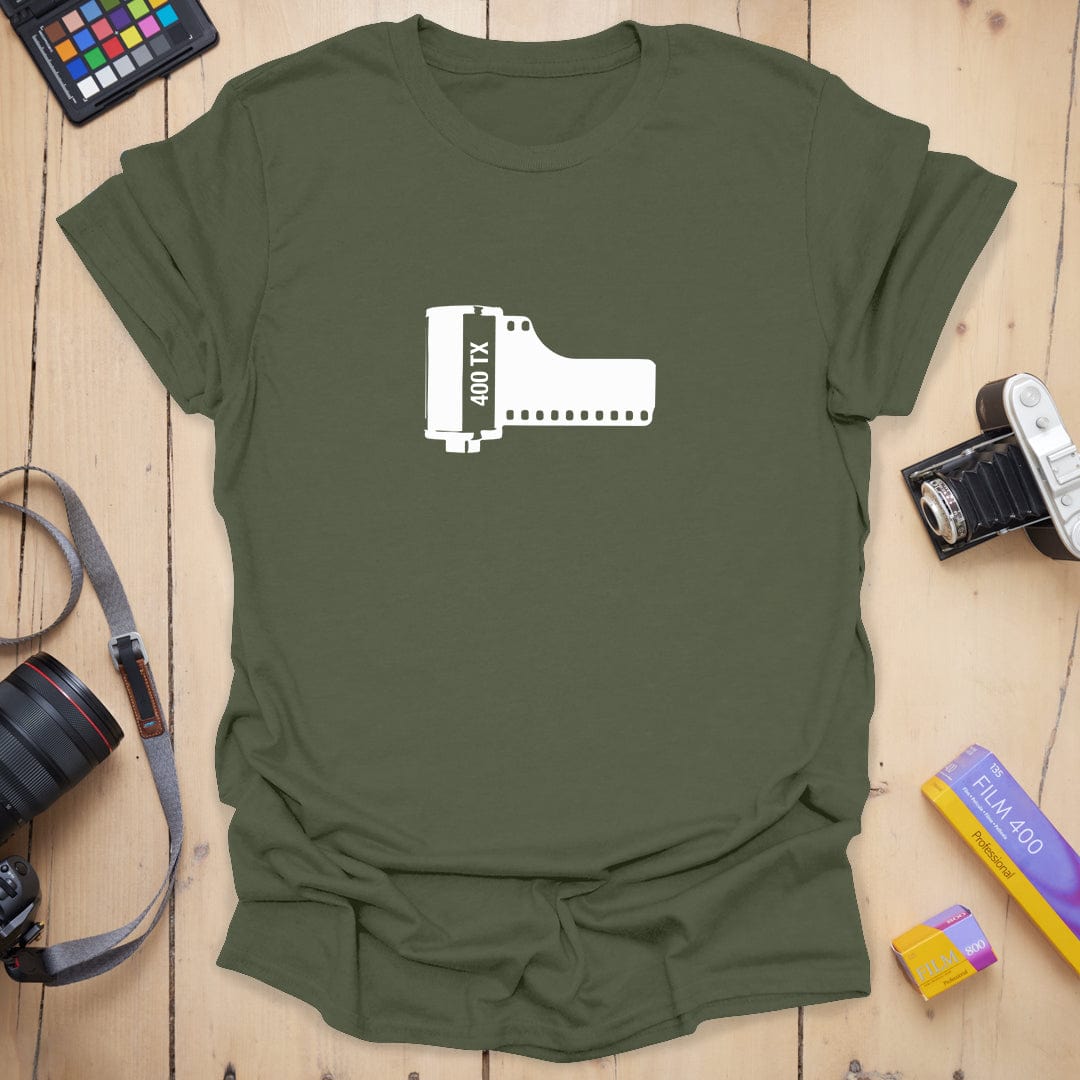 T-Shirt With 400TX Film Graphic for Analog Photography Fans