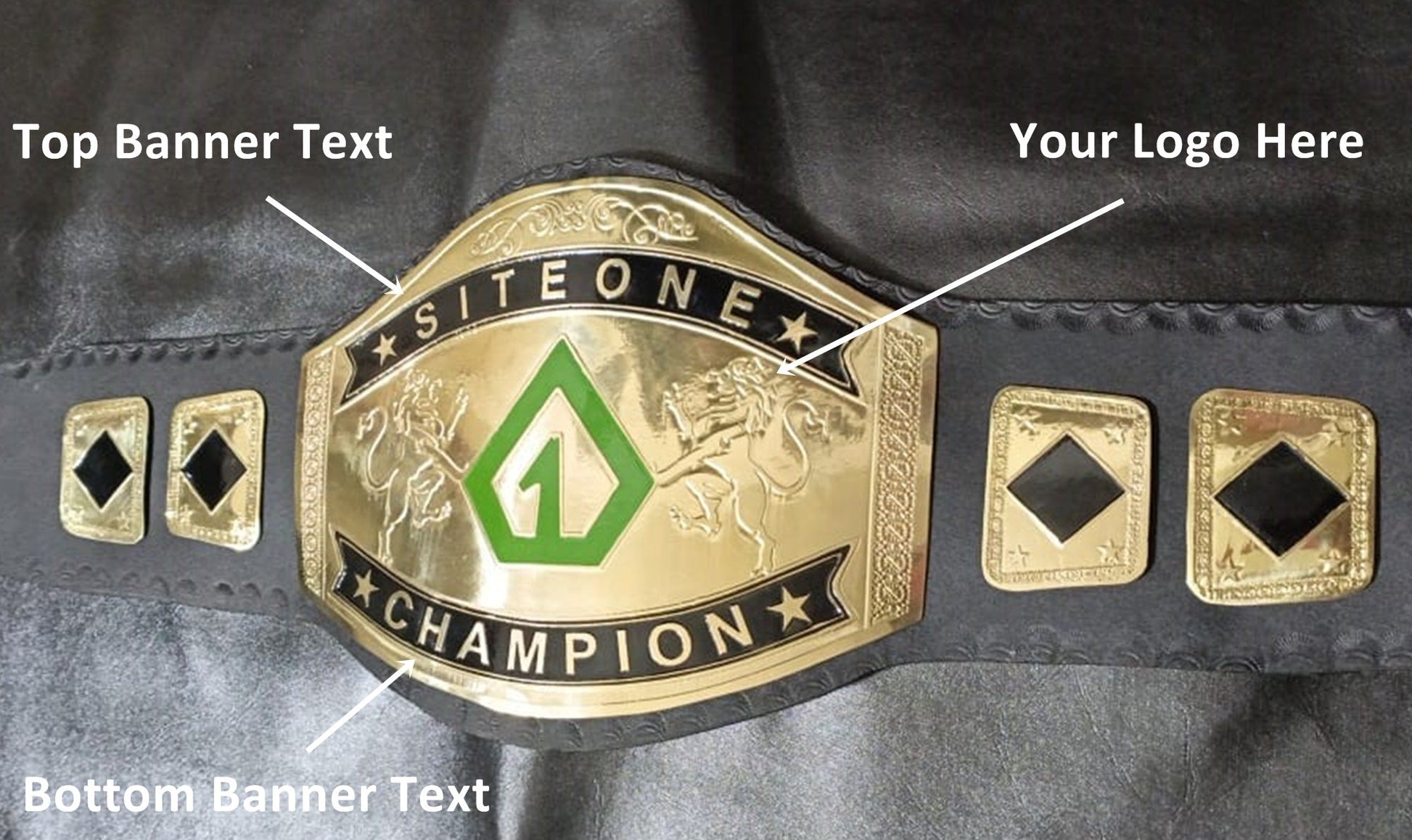 Custom Name and One Triangle Logo Wrestling Championship Belt - Customize Wrestling Belts Wrestling Customize Beltposhleathers - 14b7Black2mm BrassCustom Name and One Triangle Logo Wrestling Championship Belt - Customize Wrestling BeltsWrestling Customize Beltposhleathers - 14b7