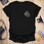 T-Shirt With 503CW Badge Camera Line Art