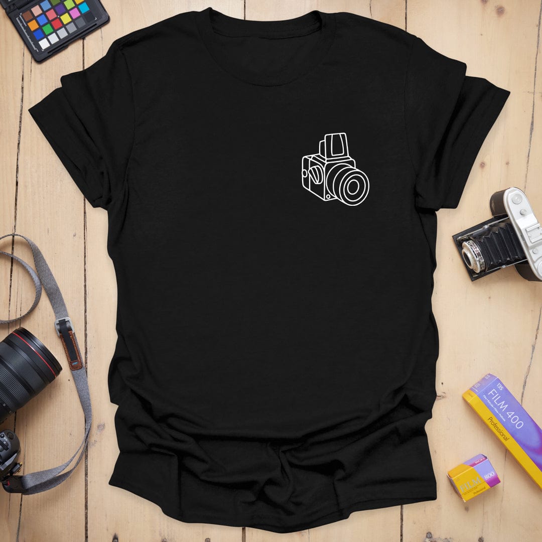 T-Shirt With 503CW Badge Camera Line Art