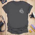 T-Shirt With 503CW Badge Camera Line Art