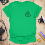 T-Shirt With 503CW Badge Camera Line Art