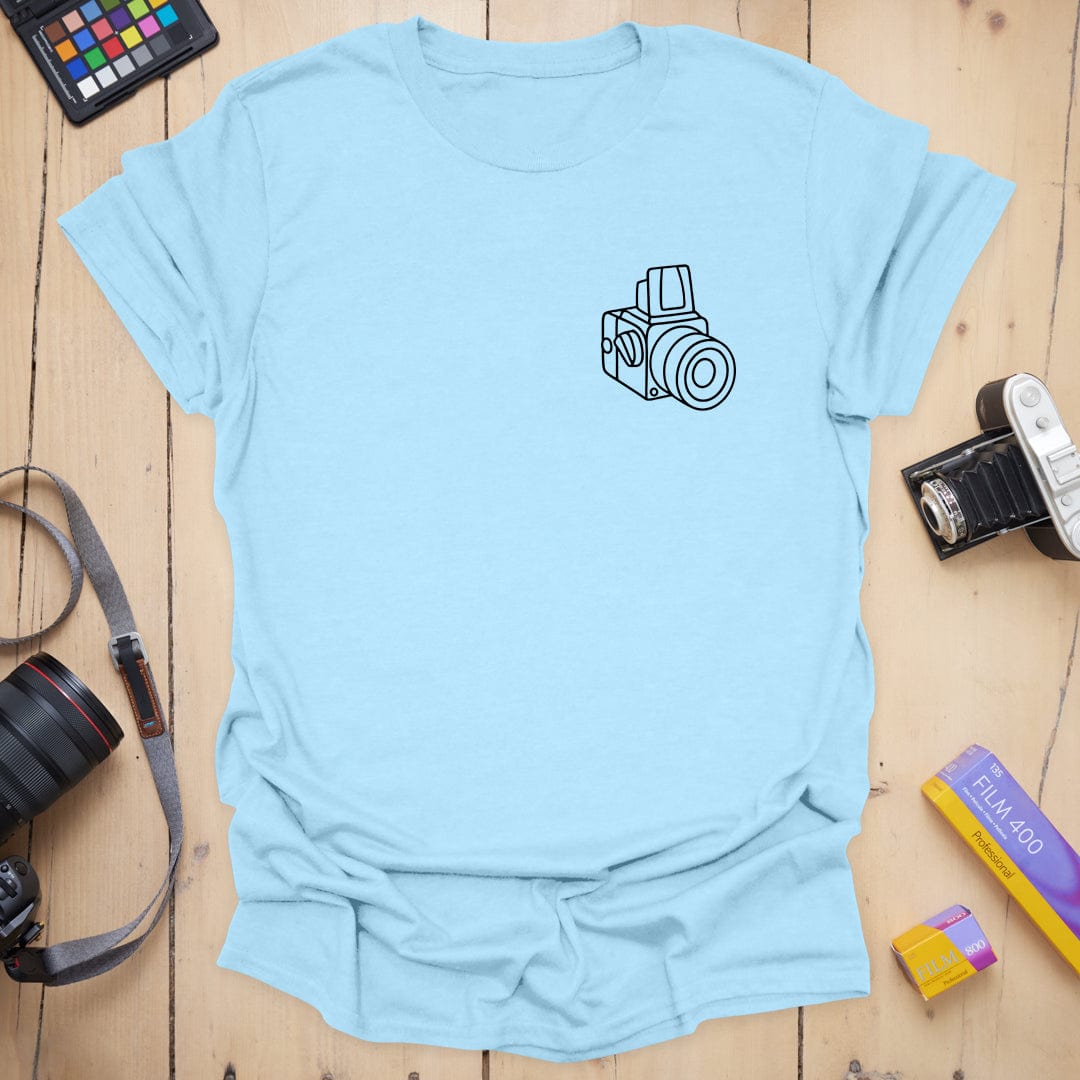 T-Shirt With 503CW Badge Camera Line Art