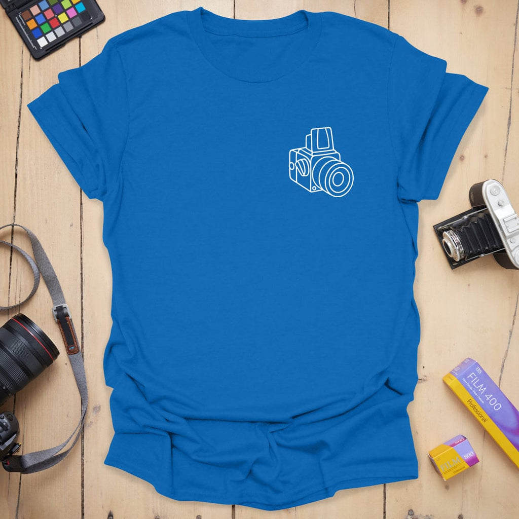 T-Shirt With 503CW Badge Camera Line Art