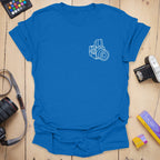 T-Shirt With 503CW Badge Camera Line Art
