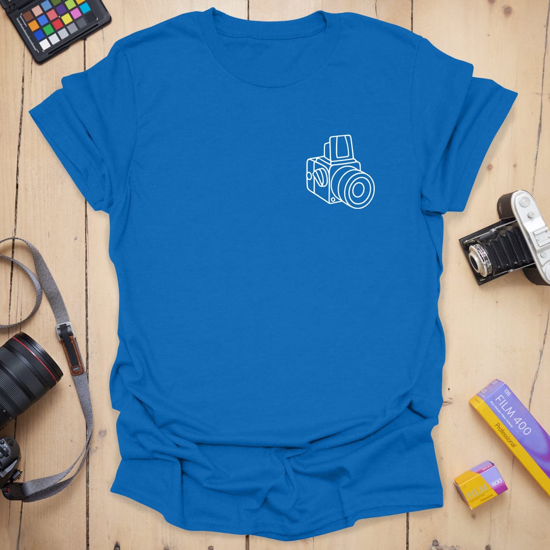 T-Shirt With 503CW Badge Camera Line Art