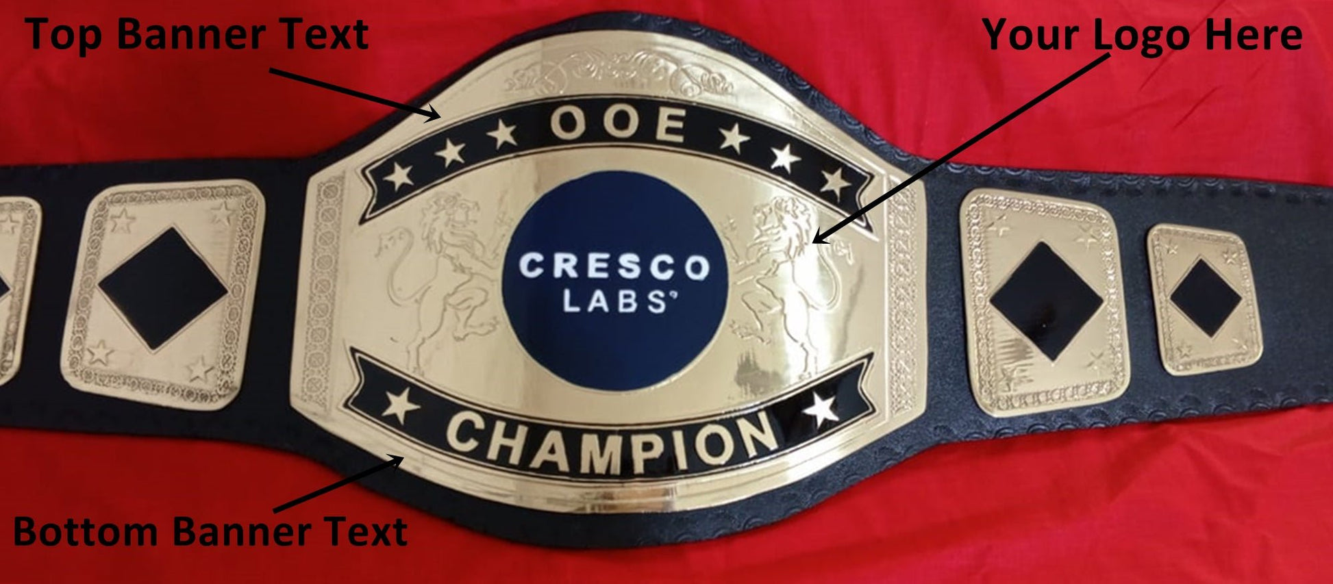 Custom Name and Cresco Labs Logo Wrestling Championship Belt - Customize Wrestling Belts Wrestling Customize Beltposhleathers - 14b7Black2mm BrassCustom Name and Cresco Labs Logo Wrestling Championship Belt - Customize Wrestling BeltsWrestling Customize Beltposhleathers - 14b7