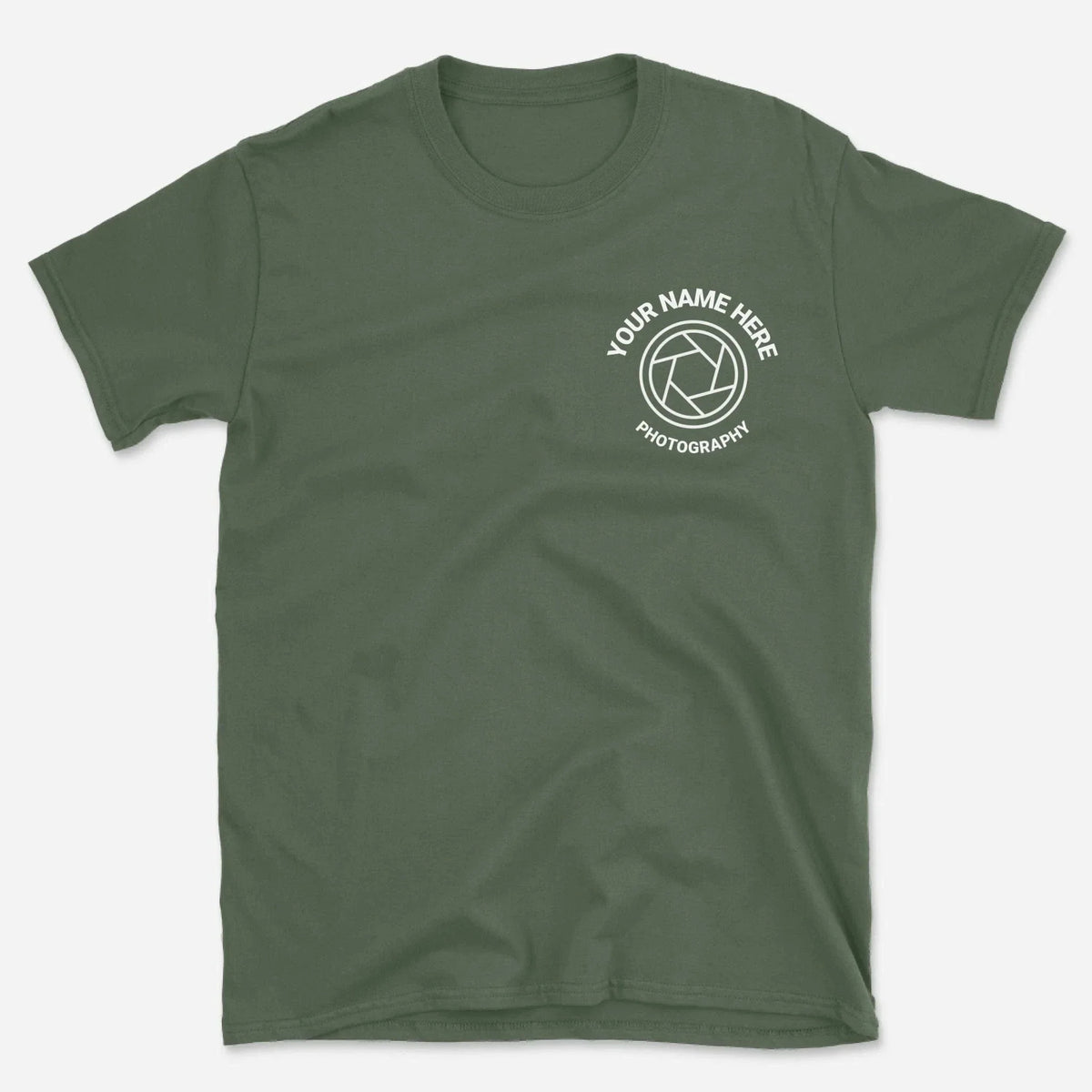 Custom Photography T-Shirt With Simple Aperture Logo